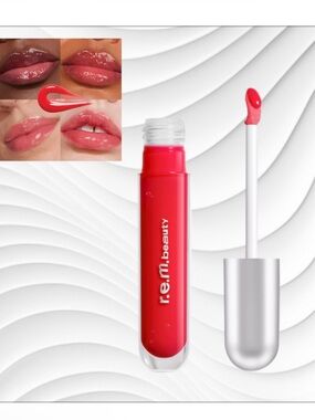 r.e.m. beauty by Ariana Grande Essential Drip Glossy Balm in Shirley sheer red
